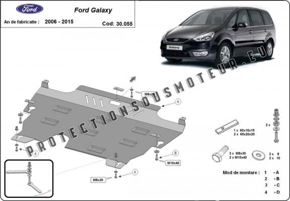 Cache sous moteur et de la boîte de vitesse Ford Galaxy 2