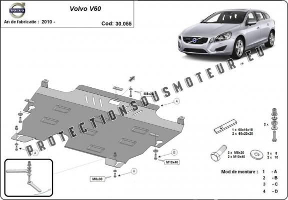 Cache sous moteur et de la boîte de vitesse Volvo  V60