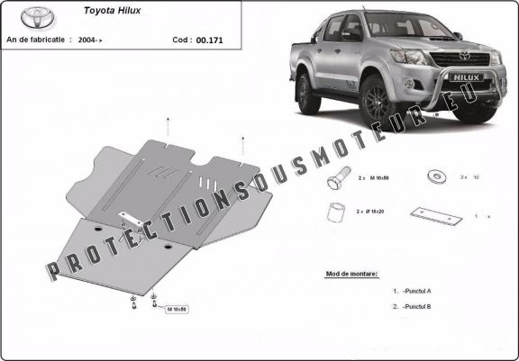 Cache de protection de la boîte de vitesse Toyota Hilux