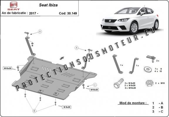 Cache sous moteur et de la boîte de vitesse Seat Ibiza