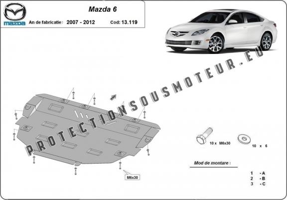 Cache sous moteur et de la boîte de vitesse Mazda 6