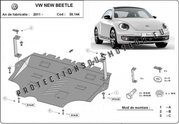 Cache sous moteur et de la boîte de vitesse Volkswagen New Beetle