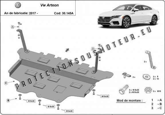 Cache sous moteur et de la boîte de vitesse VW Arteon