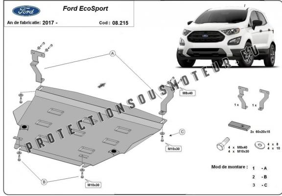 Cache sous moteur et de la boîte de vitesse Ford EcoSport