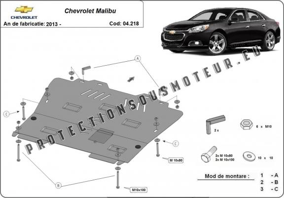 Cache sous moteur et de la boîte de vitesse Chevrolet Malibu