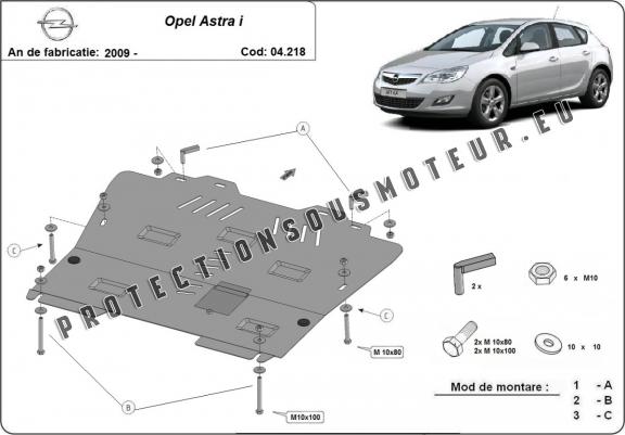 Cache sous moteur et de la boîte de vitesse Opel Astra I