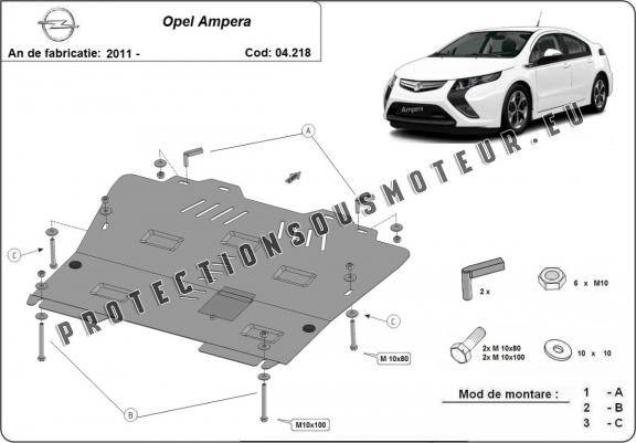 Cache sous moteur et de la boîte de vitesse  Opel Ampera