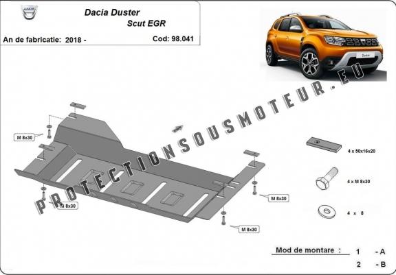 Cache de protection EGR, system STOP&GO Dacia Duster