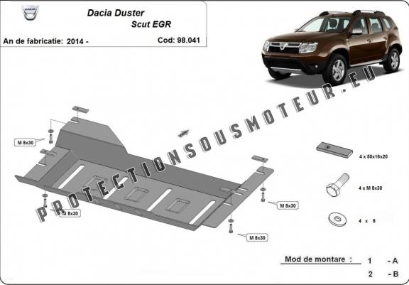 Cache de protection EGR, system STOP&GO Dacia Duster