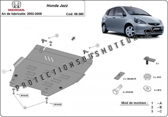 Cache sous moteur et de la boîte de vitesse Honda Jazz