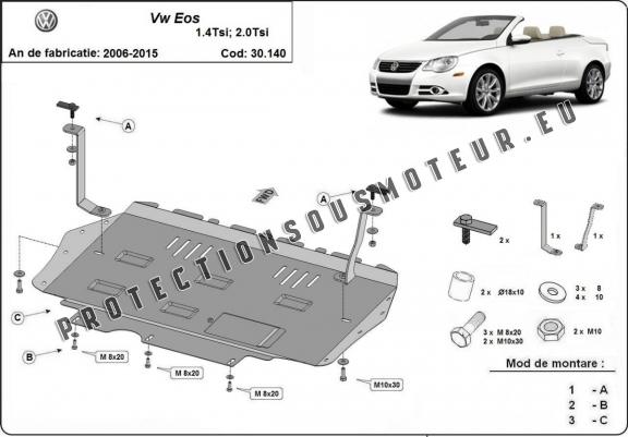 Cache sous moteur et de la boîte de vitesse Volkswagen Eos