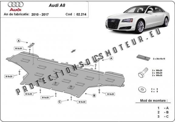 Cache sous moteur et de la boîte de vitesse Audi A8