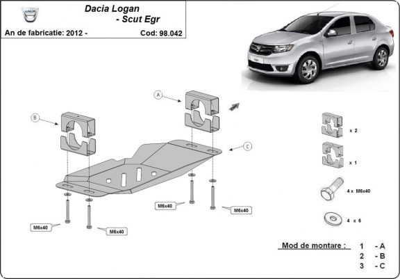 Cache sous système Stop&Go, EGR Dacia Logan 2