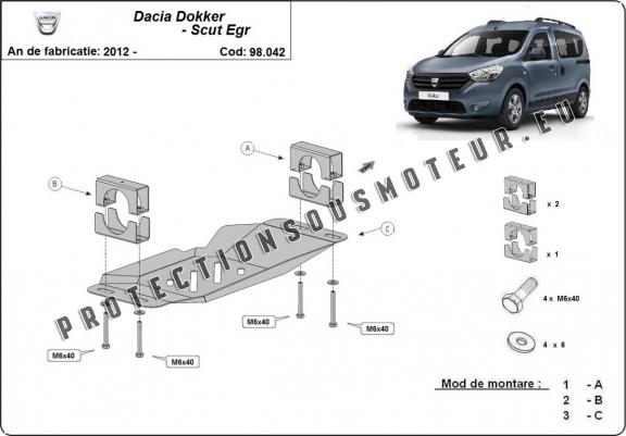 Cache sous système Stop&Go, EGR Dacia Dokker