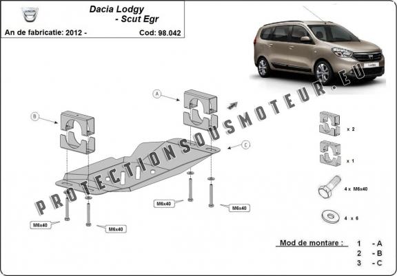 Cache sous système Stop&Go, EGR Dacia Lodgy