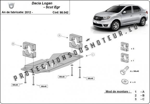 Cache sous système Stop&Go, EGR Dacia Logan 2