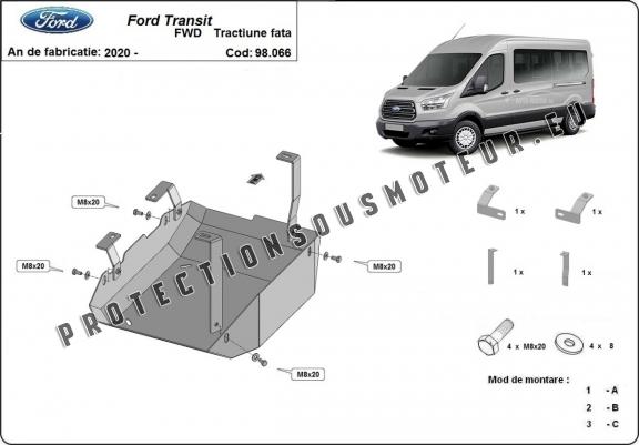Cache de protection réservoir AdBlue Ford Transit ( 4X2, 4X4 )