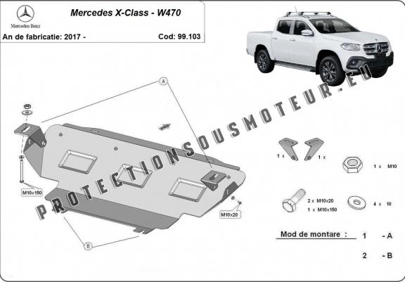 Cache de protection de radiateur Mercedes X-Class