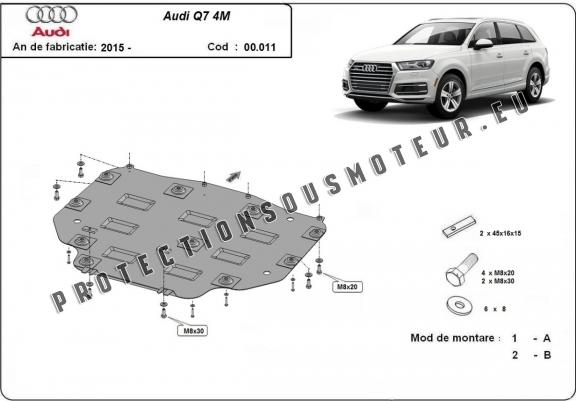 Cache de protection de la boîte de vitesse Audi Q7