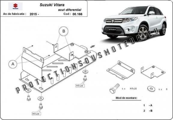 Cache de protection du différentiel - RWD Suzuki Vitara