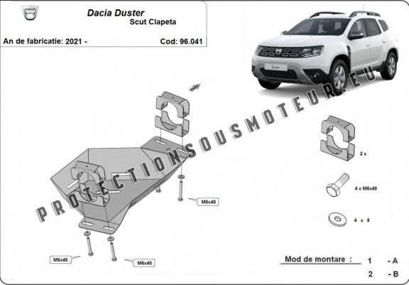 Cache de protection Vanne EGR Dacia Duster