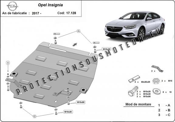 Cache sous moteur et de la boîte de vitesse Opel Insignia