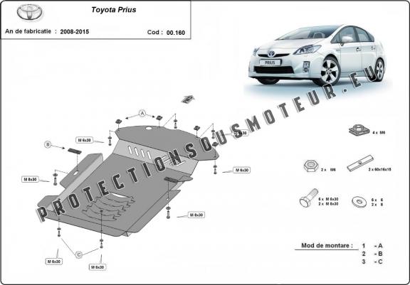 Protection convertisseur catalytique/cat lock Toyota Prius 3