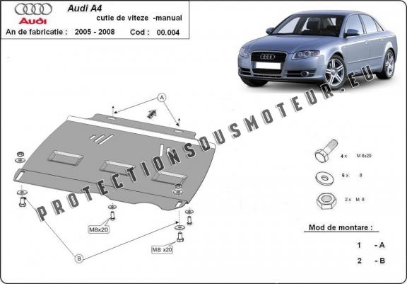 Cache de protection de la boîte de vitesse Audi A4 B7 All Road- manuelle 