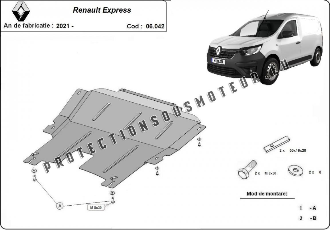 Protection sous moteur et de la boîte de vitesse Renault Kangoo