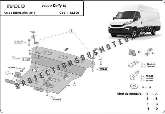 Cache sous moteur Iveco Daily 6