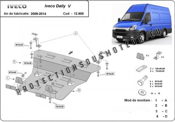 Cache sous moteur Iveco Daily  5