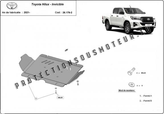 Cache Sous moteur Toyota Hilux Invincible