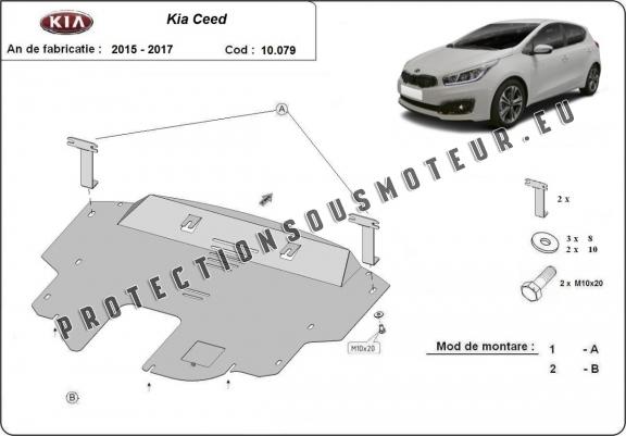 Cache sous moteur et de la boîte de vitesse Kia Ceed 