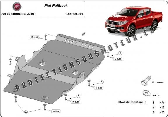 Cache sous moteur et de la boîte de vitesse Fiat Fullback