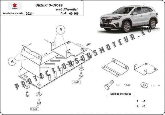 Cache de protection du différentiel Suzuki S-Cross
