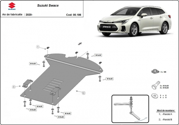 Protection convertisseur catalytique/cat lock  Suzuki Swace