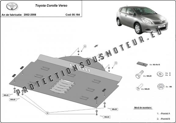Protection convertisseur catalytique/cat lock Toyota Corolla Verso