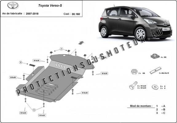 Protection convertisseur catalytique/cat lock Toyota Verso-S