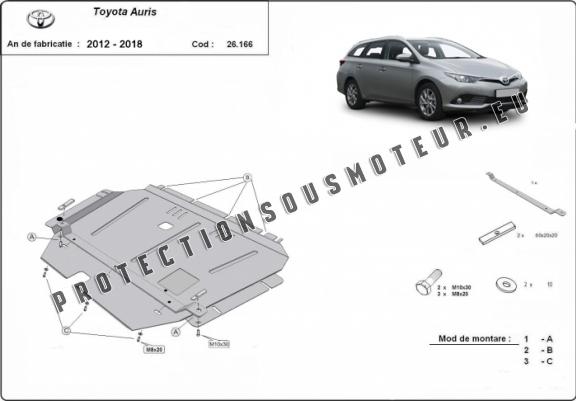 Cache sous moteur et de la boîte de vitesse Toyota Auris