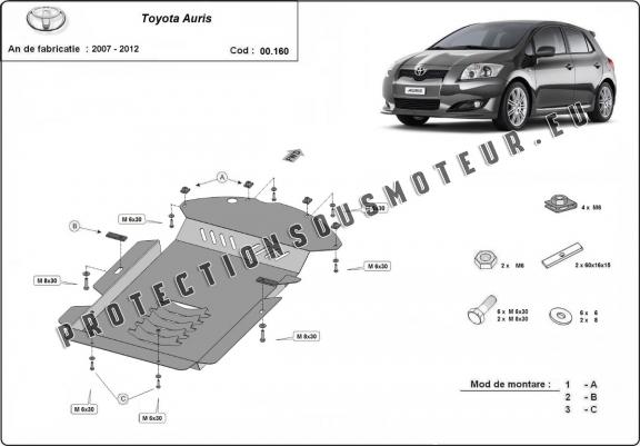 Protection convertisseur catalytique/cat lock Toyota Auris