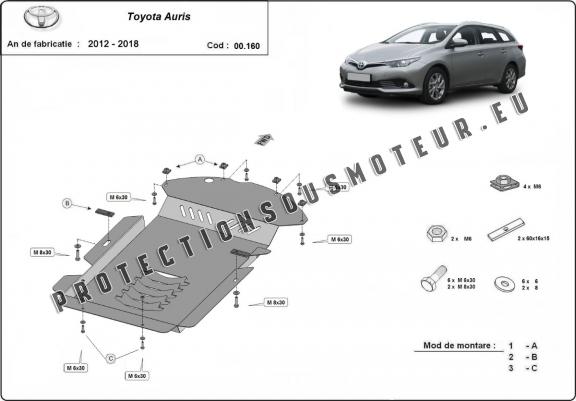 Protection convertisseur catalytique/cat lock Toyota Auris