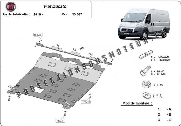 Cache sous moteur et de la boîte de vitesse Fiat Ducato