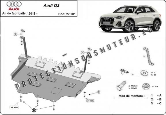 Cache sous moteur et de la boîte de vitesse Audi Q3