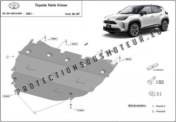 Cache sous moteur et de la boîte de vitesse Toyota Yaris Cross XP210