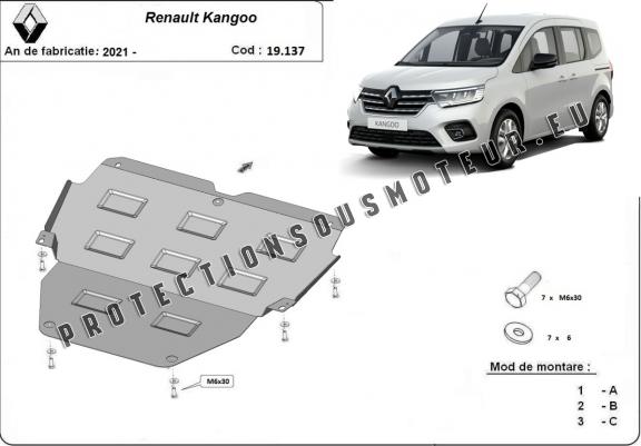 Cache sous moteur et de la boîte de vitesse Renault Kangoo