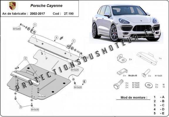 Cache Sous Moteur Porsche Cayenne