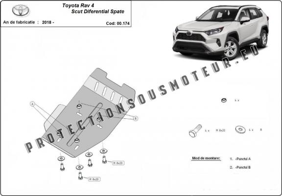 Cache de protection du différentiel Toyota RAV 4