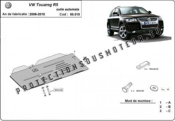 Cache de protection de la boîte de vitesse automatique  Volkswagen Touareg 7L  