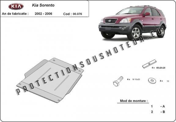 Cache de protection de la boîte de vitesse Kia Sorento
