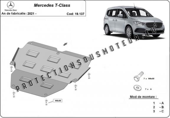 Cache sous moteur et de la radiateur Mercedes T-Classe